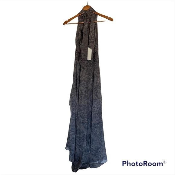 NWT MM Couture By Miss Me Paisley Faux Wrap Tie Back Halter Dress, Size Medium - Picture 2 of 10